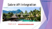 Sabre API Integration