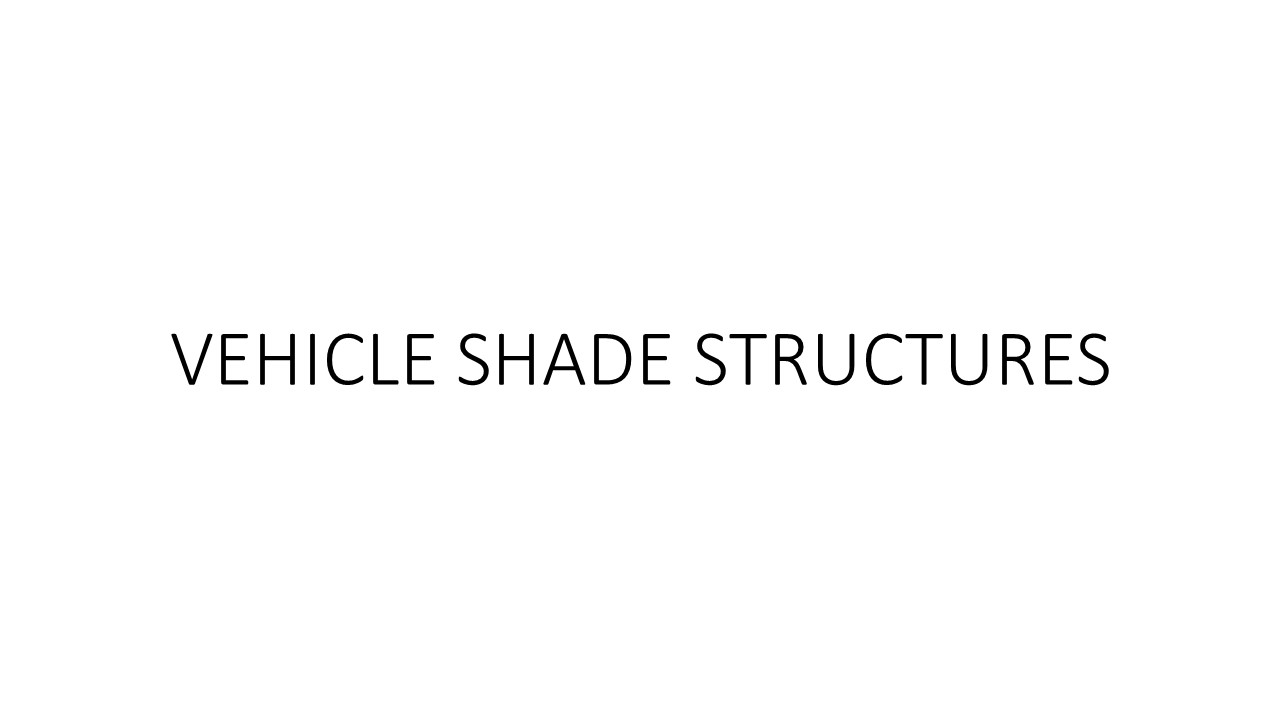 VEHICLE SHADE STRUCTURES