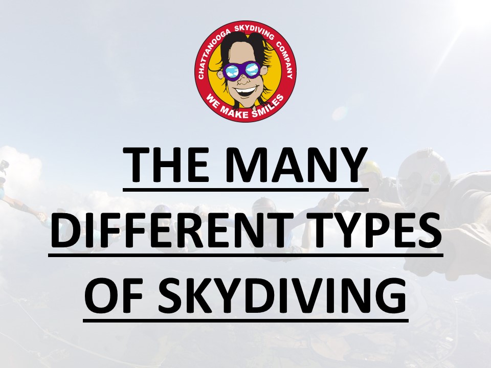 PPT THE MANY DIFFERENT TYPES OF SKYDIVING PowerPoint presentation