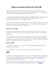 Differences Between GTIN vs UPC, EAN, ISBN