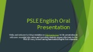 PSLE English Oral