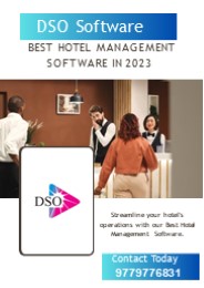 Best Hotel Management Software | DSO Software