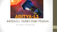 ADITYA-L1 MISSION