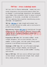 TMT Bar –  shree sivabalaaji steels