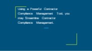 Contractor Compliance Management tool3