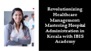 Top Hospital Administration Course in Kerala