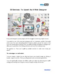 30 Services To Upsell As A Web Designer