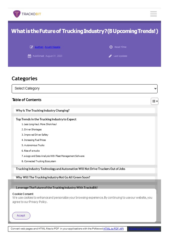 What is the Future of Trucking Industry?