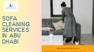 Sofa Cleaning Services in Abu Dhabi