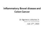 IBD and colon cancer