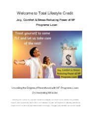 Joy, Comfort & Stress-Reducing Power of IVF Programs Loan
