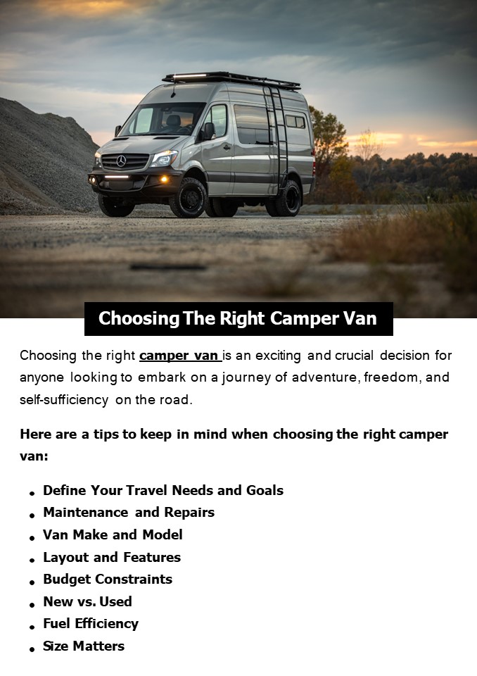 Choosing the Right Camper Van