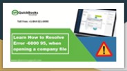 How to Fix QuickBooks Error 6000 95?