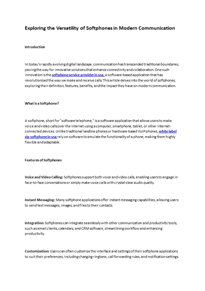 Exploring the Versatility of Softphones in Modern Communication