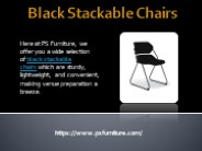 Black Stackable Chairs