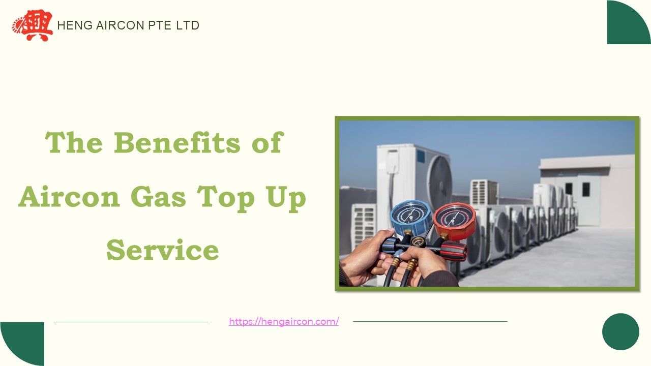 The Benefits of Aircon Gas Top Up Service