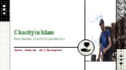 Charity in Islam - Best Islamic Charity Organization