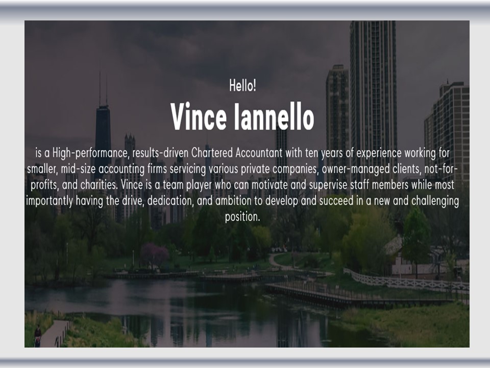 Vince Iannello - Oriented Chareted Accountant