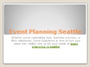 Event Planning Seattle