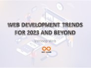 Web Development Trends for 2023 and Beyond