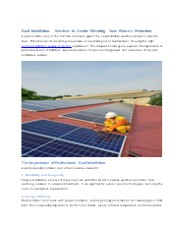 Austin Roof Installation Techniques