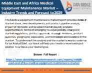 Middle East and Africa Medical Equipment Maintenance Market
