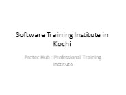 Software Training Institute in Kochi