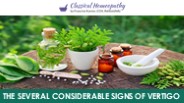 The Several Considerable Signs of Vertigo