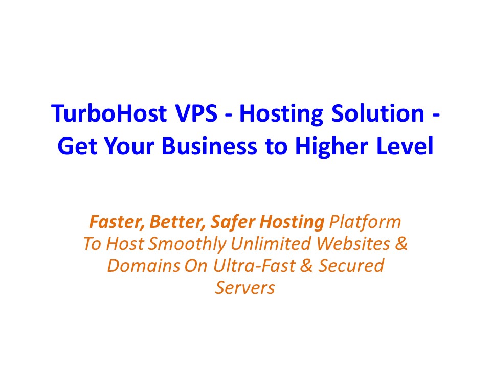 TurboHost VPS - Hosting Solution - Get Your Business to Higher Level ...