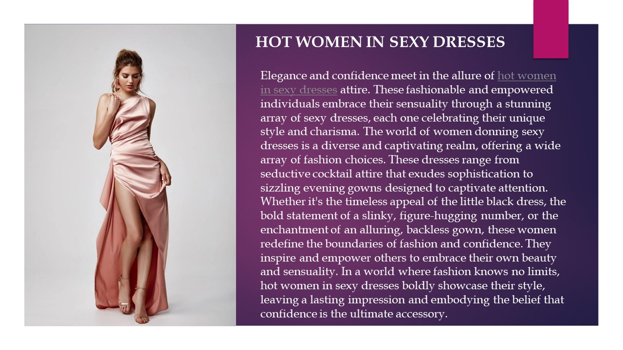 hot women in sexy dresses