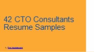 42 CTO Consultants Resume Samples