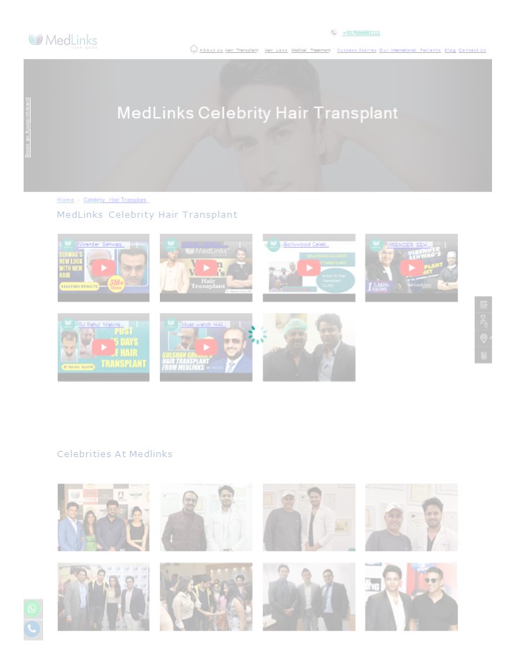 MedLinks Celebrity Hair Transplant