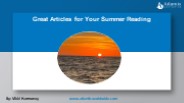 Great Articles for Your Summer Reading