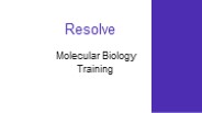 Molecular Biology Training