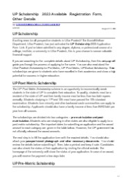 UP Scholarship