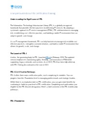 A Simple Guide About ITIL Certification Training (1)