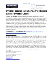 Prepare Indiana (IN) Pharmacy Technician License Practice Course