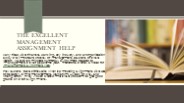 The Excellent Management Assignment Help