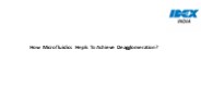 How Microfluidics Hepls To Achieve Deagglomeration?