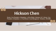Hickson Chen - Possesses Excellent Presentation Skills