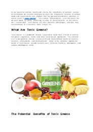 Tonic Greens Official Site Reviews (1)