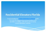 Residential Elevators Florida