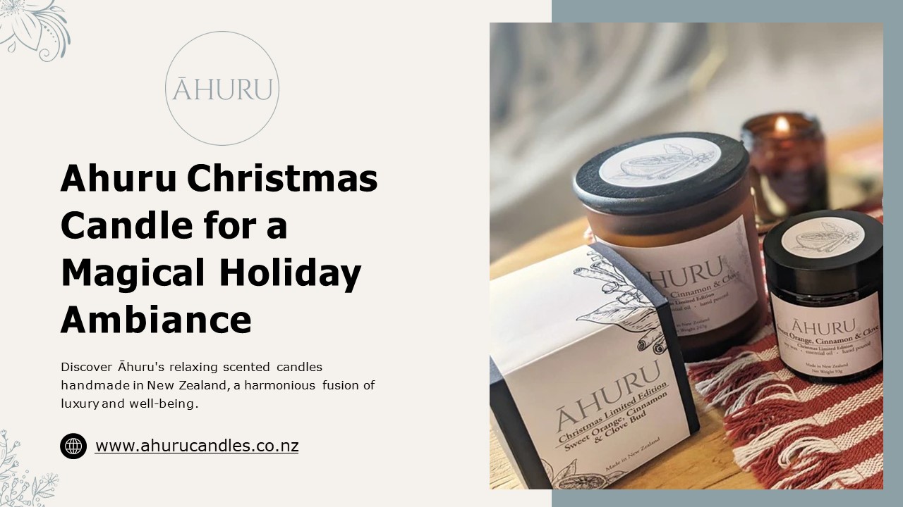 Ahuru Christmas Candle for a Magical Holiday Ambiance