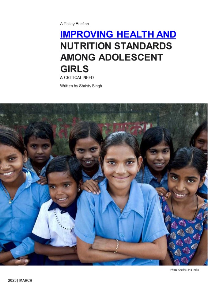 Improving Health and Nutrition standards among adolescent girls