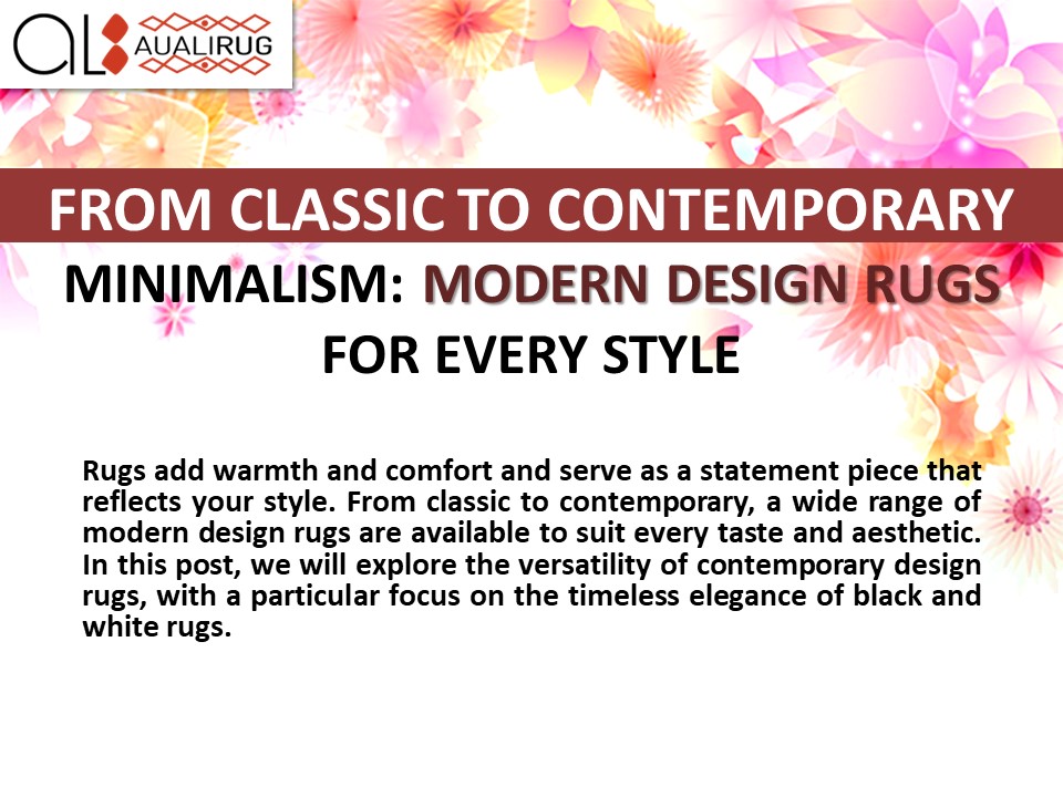 Visual Presentation Rugs FROM CLASSIC TO CONTEMPORARY MINIMALISM: MODERN DESIGN RUGS FOR EVERY ...