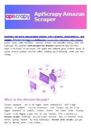 Extract Voluminous Real-Time Data With The Ready-To-Use Amazon Scraper