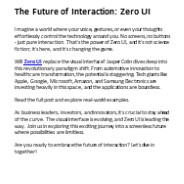 The Future of Interaction: Zero UI