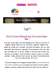 Tarot Card Reading Course