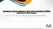 Frequently Asked Questions About Offset Printing Answered