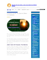 Powerful Surah To Destroy Enemy Immediately